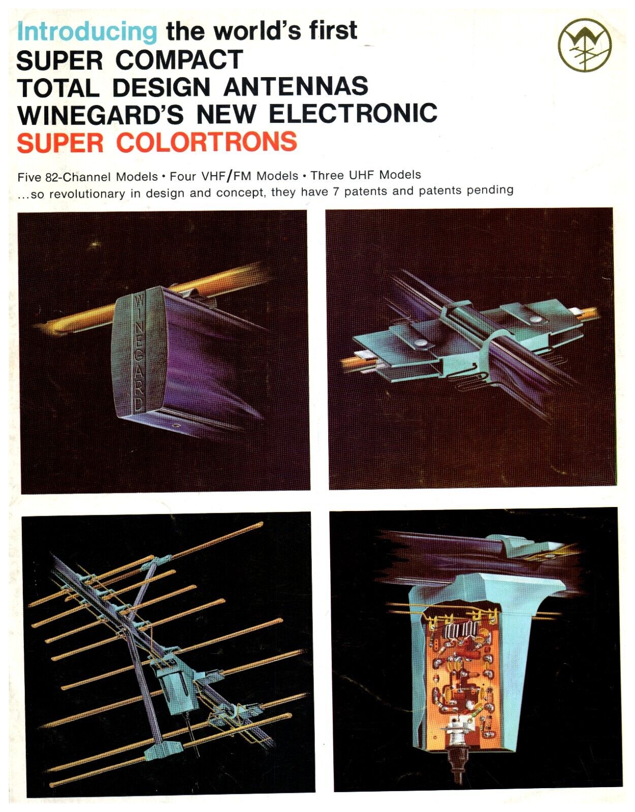 1960s Winegard Worlds First Super Colortron TV Antenna Vintage Brochur ...